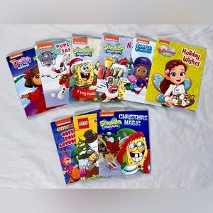 Nickelodeon Mini Paper Books Lot – Holiday & Character Stories Kids